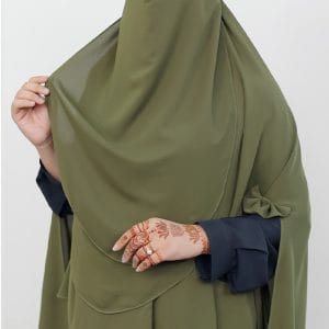 সুকুন জলপাই কালার হিজাব (কোড-SK04)